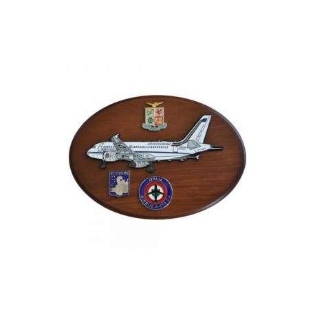 CREST ARALDICO AEREI AIRBUS A-319 CJ AERONAUTICA MILITARE MIS CM 22,5 X 17,5