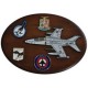 CREST ARALDICO AEREI AMX - AMX-T GHIBLI AERONAUTICA MILITARE MIS CM 22,5 X 17,5