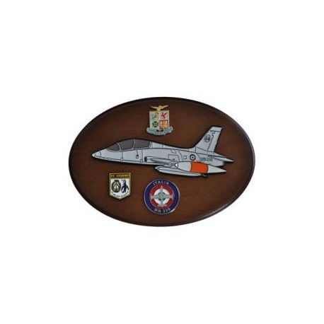 CREST ARALDICO AEREI MB.339A - MB.339CD AERONAUTICA MILITARE MIS CM 22,5 X 17,5