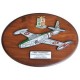 CREST ARALDICO AEREI F-84G THUNDERJET GUIZZO VILLAFRANCA 1953-55 AERONAUTICA MILITARE MIS CM 22,5 X 17,5