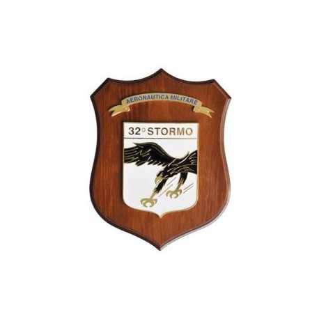 CREST ARALDICO 32° STORMO AERONAUTICA MILITARE MIS CM 22,5 X 17,5