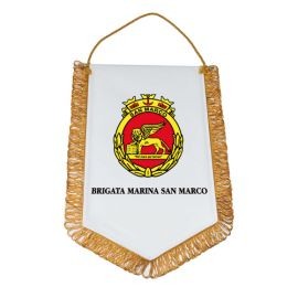 GAGLIARDETTO PENTAGONALE 35X25CM BRIGATA MARINA SAN MARCO