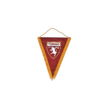 GAGLIARDETTO TRIANGOLARE IN RASO LOGO UFFICIALE TORINO FC 20X28 CM