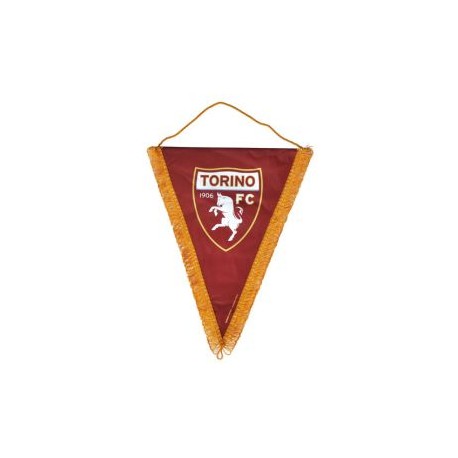 GAGLIARDETTO TRIANGOLARE IN RASO LOGO UFFICIALE TORINO FC 25X35 CM