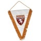 GAGLIARDETTO TRIANGOLARE GRANDE LOGO UFFICIALE TORINO FC RICAMATO 34X45 CM