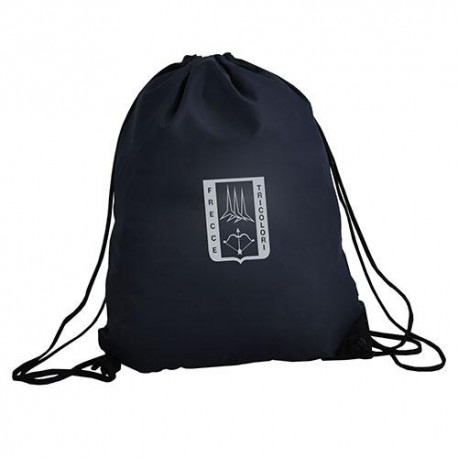 ZAINETTO PREMIUM GYMSAC BLU NAVY CAP. 11 LT, 210 NYLON, DIM. 35X45 CM FRECCE TRICOLORI