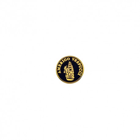 DISTINTIVO CON LOGO IN SMALTO LEVIGATO AMERIGO VESPUCCI