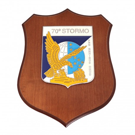 CREST ARALDICO 70° STORMO AERONAUTICA MILITARE MIS CM 22,5 X 17,5