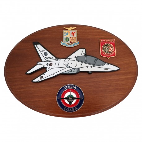 CREST IN METALLO SMALTATO AM AERI T 346A