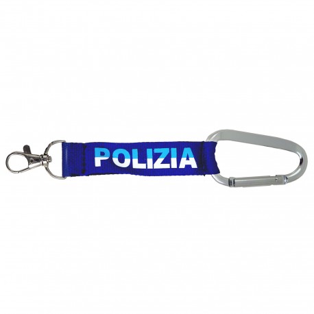 PORTACHIAVI MOSCHETTONE POLIZIA DI STATO