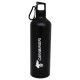 BORRACCIA SPORTIVA NERA CON MOSCHETTONE 800 ML LOGO CC