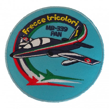 PATCH DISTINTIVO RICAMATA DA CUCIRE Dia 90 MM FRECCE TRICOLORI MB339A PA