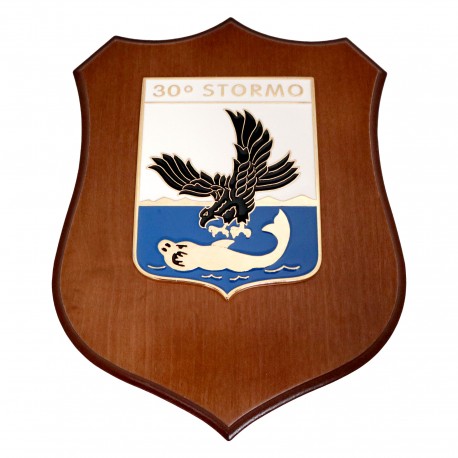 CREST IN METALLO SMALTATO A.M. 30° STORMO