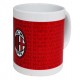 MUG IN CERAMICA INTERNO BIANCO STAMPA ROSSA SEMPRE MILAN