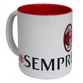 MUG IN CERAMICA INTERNO ROSSO "SEMPREMILAN"