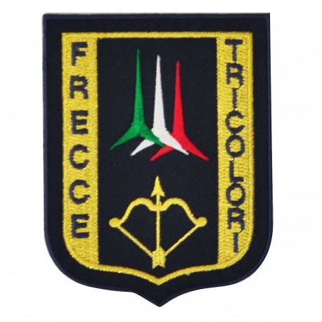 PATCH RICAMATA FRECCE TRICOLORI CON VELCRO 75X100 MM