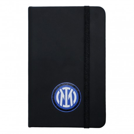 BLOCCO PER APPUNTI NERO, LOGO INTER , INTERNO NEUTRO 9X14 CM