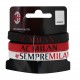 TRIS BRACCIALETTI LOGO AC MILAN