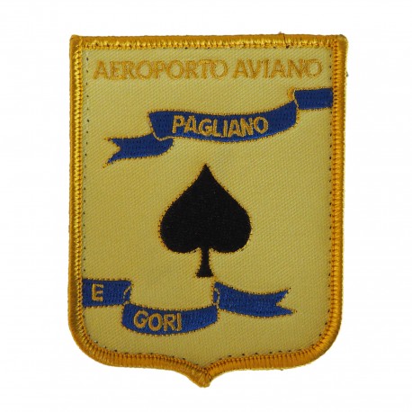 TOPPA DISTINTIVO RICAMATO CON VELCRO 70X90 MM AEROPORTO AVIANO