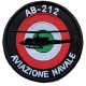 TOPPA DISTINTIVO RICAMATO CON VELCRO DIA 80 MM AB 212 AVIAZIONE NAVALE