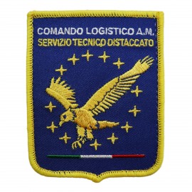 PATCH RICAMATA CON VELCRO 70X90 MM COMANDO LOGISTICO AM