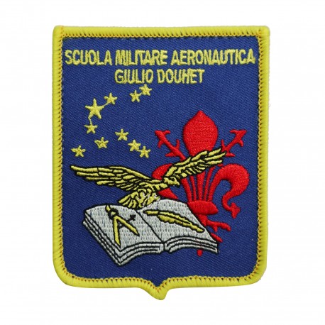 PATCH DISTINTIVO RICAMATA CON VELCRO 90X70 MM SCUOLA MILITARE AM DOUHET