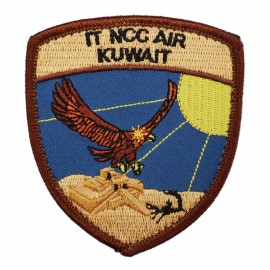 PATCH DISTINTIVO RICAMATO CON VELCRO 70X80 MM IT NCC AIR KUWAIT