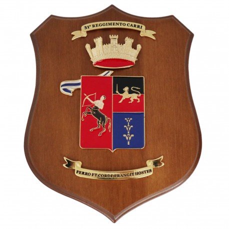 CREST ARALDICO 6° RGT. MANOVRA ESERCITO ITALIANO MIS CM 22,5 X 17,5