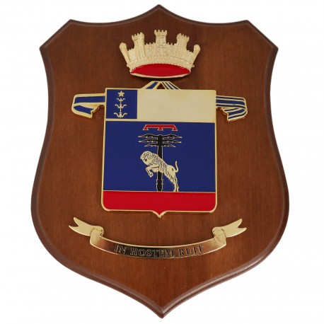 CREST ARALDICO 6° RGT. GENIO PIONIERI ESERCITO ITALIANO MIS CM 22,5 X 17,5