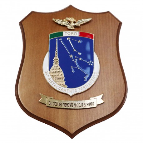 CREST ARALDICO 9° RGT. FANTERIA BARI ESERCITO ITALIANO MIS CM 22,5 X 17,5