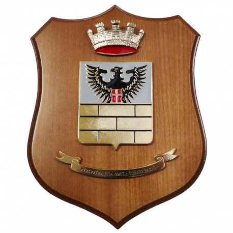 CREST ARALDICO 18° RGT. BERSAGLIERI ESERCITO ITALIANO MIS CM 22,5 X 17,5