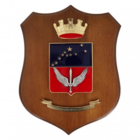 CREST ARALDICO 32° RGT. TRASMISSIONI ESERCITO ITALIANO MIS CM 22,5 X 17,5