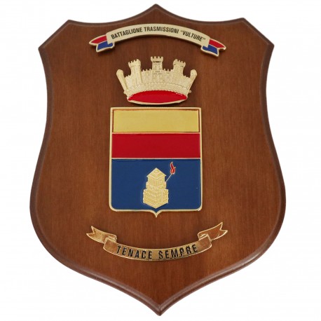 CREST ARALDICO 43° RGT. TRASMISSIONI ESERCITO ITALIANO MIS CM 22,5 X 17,5