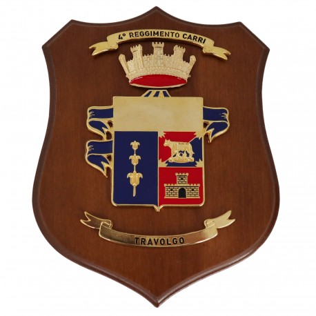 CREST ARALDICO 45° RGT. REGGIO ESERCITO ITALIANO MIS CM 22,5 X 17,5