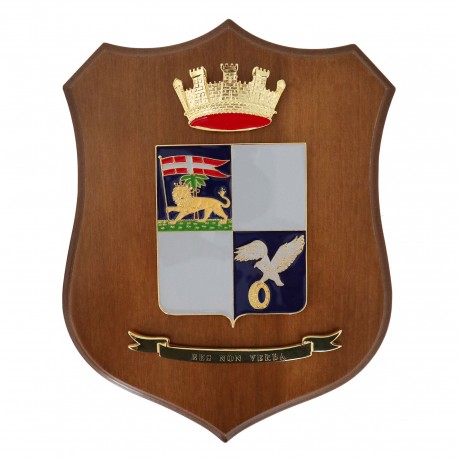 CREST ARALDICO 121° RGT. ARTIGLIERIA CONTRAEREA RAVENNA ESERCITO ITALIANO MIS CM 22,5 X 17,5