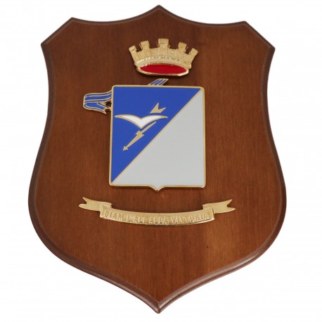 CREST ARALDICO RGT. SAVOIA CAVALLERIA ESERCITO ITALIANO MIS CM 22,5 X 17,5