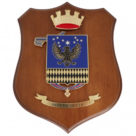 CREST ARALDICO 3A BTG. ADDESTRAMENTO AVIOLANCIO POGGIO RUSCO ESERCITO ITALIANO MIS CM 22,5 X 17,5