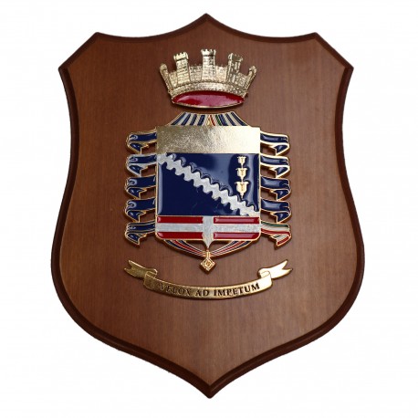 CREST ARALDICO 26A BTG. BERSAGLIERI CASTELFIDARDO ESERCITO ITALIANO MIS CM 22,5 X 17,5