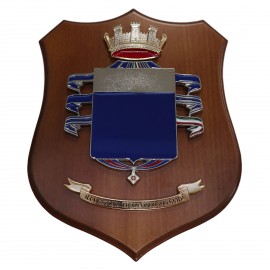 CREST IN METALLO SMALTATO LEGNO CL3 22 X 17 CM RGT CAVALLEGERI GUIDE