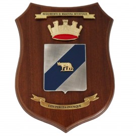 CREST IN METALLO SMALTATO LEGNO CL26 X 18,5 CM RGT MANOVRA INTERFORZE