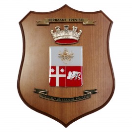 CREST IN METALLO SMALTATO LEGNO CL26 22 X 17 CM SEZIONE RIFORNIMENTO MANTENIMENTO TREVISO