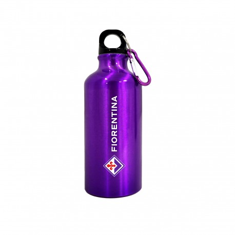 BORRACCIA IN ALLUMINIO VIOLA 400 ML LOGO E SCRITTA FIORENTINA