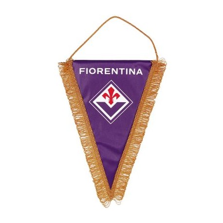 GAGLIARDETTO TRIANGOLARE GRANDE FIORENTINA 25X35 CM