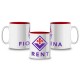 TAZZA CERAMICA LOGO+SCRITTA FIORENTINA int rosso