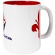 TAZZA CERAMICA LOGO+SCRITTA FIORENTINA int rosso