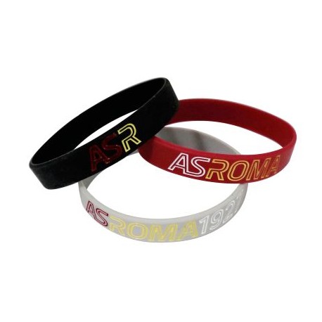 SET BRACCIALETTI IN SILICONE AS ROMA 1927