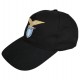 CAPPELLO NEROCON VISIERA RICAMATO SS LAZIO