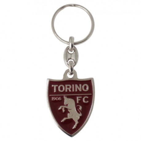 PORTACHIAVI IN PELLE E BORCHIA LOGO UFFICIALE TORINO FC