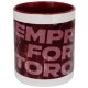 MUG IN CERAMICA INTERNO BORDEAUX SEMPRE FORZA TORO