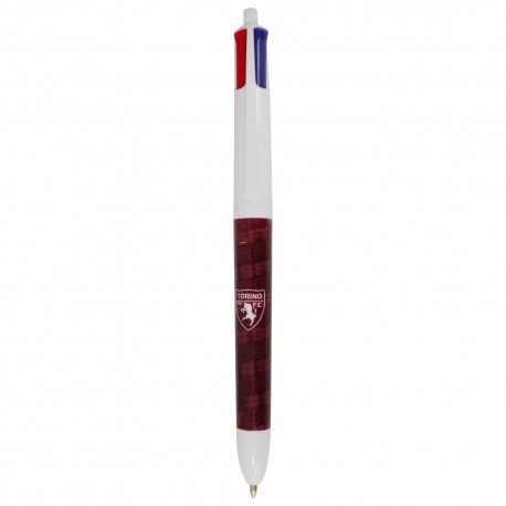 PENNA A SFERA 4 COLORI CON FUSTO STAMPATO 360° TORINO FC